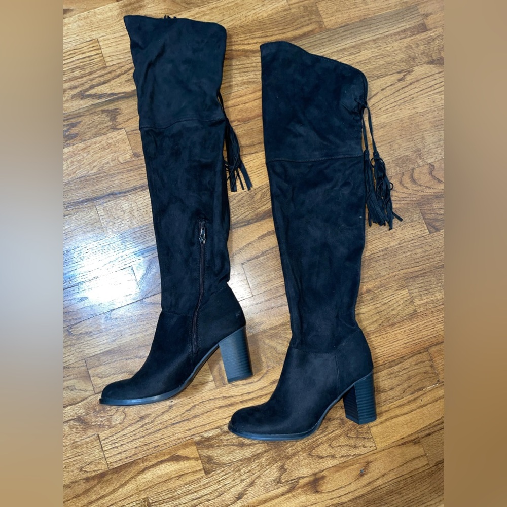 Faux Suede Over the Knee boots